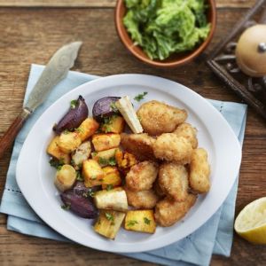 Warming Scampi with Rainbow Roasts