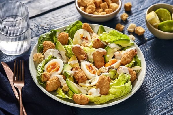 Whitby Wholetail Scampi Caesar Salad